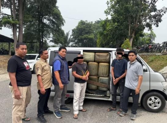 Polres Kuansing Amankan 75 Jerigen Berisi BBM Bersubsidi, Setara 2.400 Liter