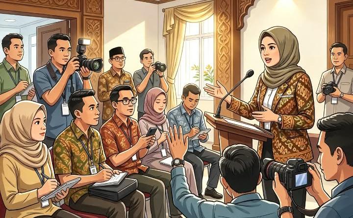Diskominfotik Riau Ajak Media Kawal Program Pembangunan Strategis Daerah